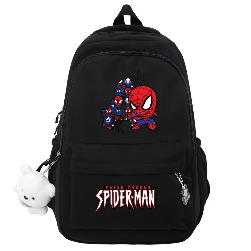 Spiderman Letter Japanese Large Capacity Backpack Girls Boys Simple Versatile School Bags Unisex Travel Book Bag Doll Decoration
Spiderman Letter Japanese Large Capacity Backpack Girls Boys Simple Versatile School Bags Unisex Travel Book Bag Doll Decoration