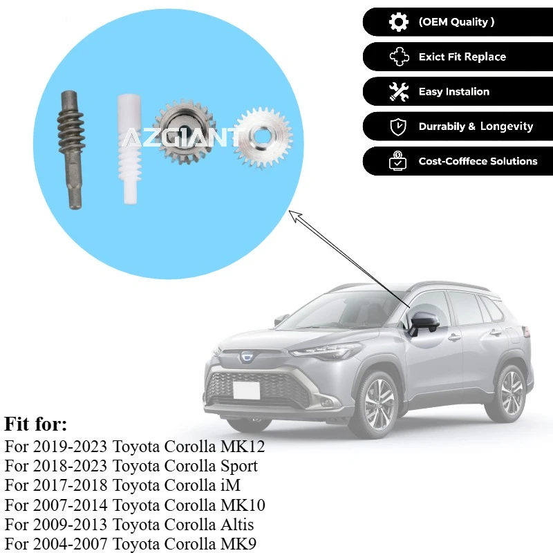 AZGIANT for Toyota Corolla Series Electric Folding Mirrors Module Inner Gear Set Car Repair Kit Upgrade Direct Sales
AZGIANT for Toyota Corolla Series Electric Folding Mirrors Module Inner Gear Set Car Repair Kit Upgrade Direct Sales