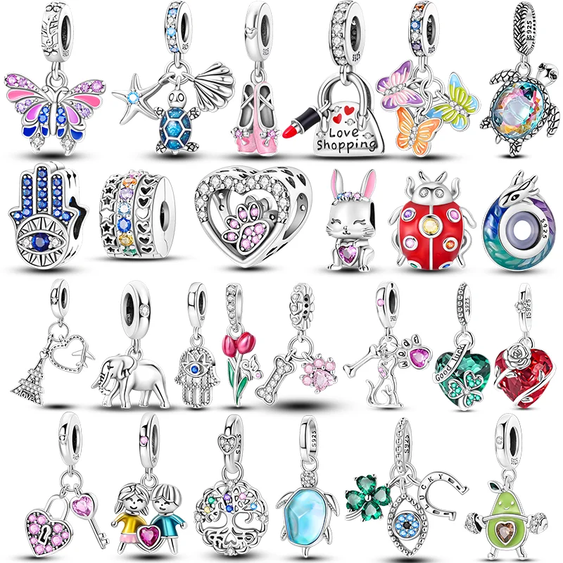 Hot Sale 925 Sterling Silver Charms Beads Butterfly Turtle Elephant Animal Series Dangle Fit Original Bracelet Women Jewelry
Hot Sale 925 Sterling Silver Charms Beads Butterfly Turtle Elephant Animal Series Dangle Fit Original Bracelet Women Jewelry