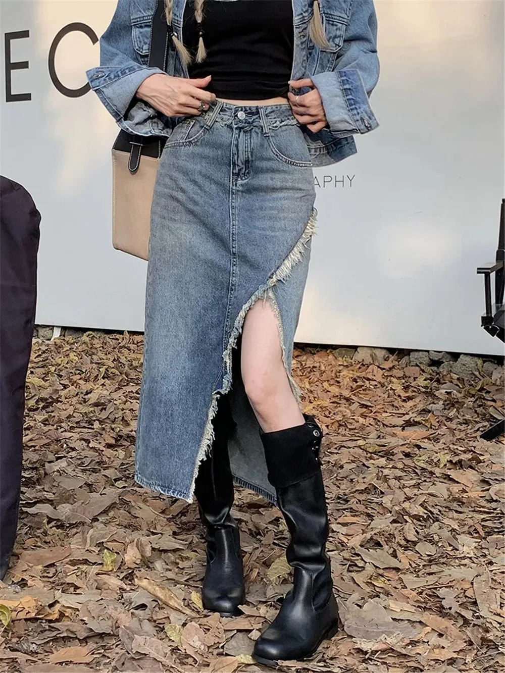 Y2k Denim Skirts Women Slit A-Line Design Stylish Korean Ladies Solid Sexy High Waist Daily Streetwear All-Match Summer Simple
Y2k Denim Skirts Women Slit A-Line Design Stylish Korean Ladies Solid Sexy High Waist Daily Streetwear All-Match Summer Simple