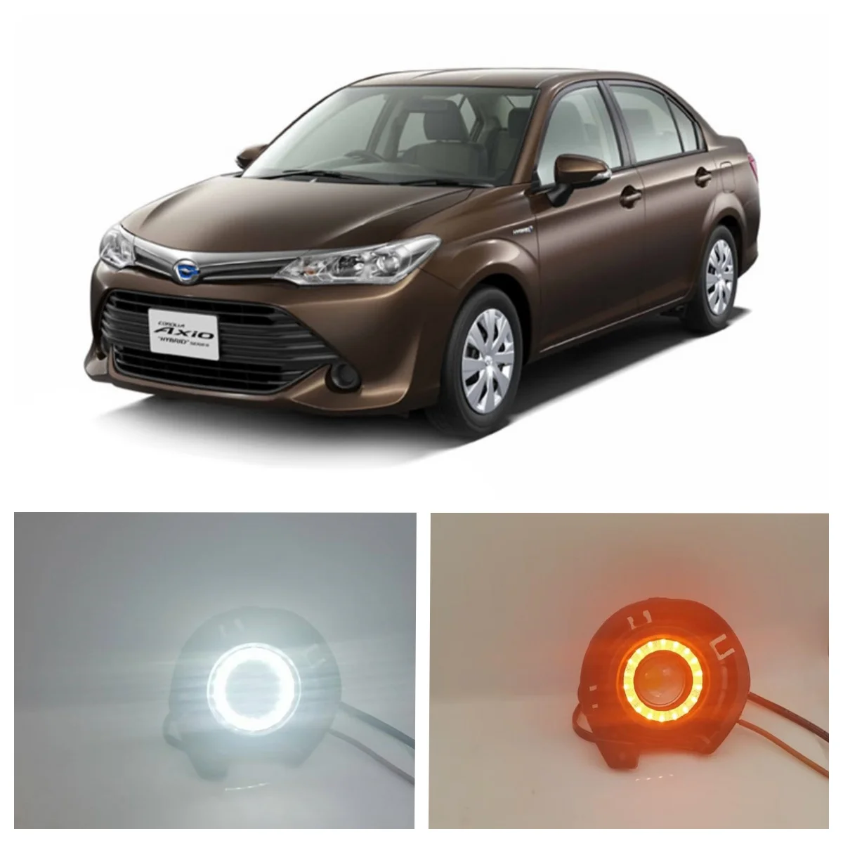 LED Fog Lights Assembly For Toyota Corolla Axio Fielder 2014 2015 2016 2017 Dual Color Angel Eye Daytime Running Lights Lamp DRL
LED Fog Lights Assembly For Toyota Corolla Axio Fielder 2014 2015 2016 2017 Dual Color Angel Eye Daytime Running Lights Lamp DRL