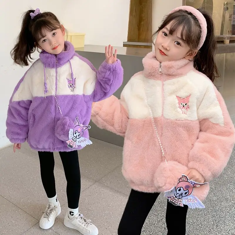 Sanrio Kuromi детская зимняя куртка из овечьей шерсти, новинка 2023 года, утепленное теплоизолированное пальто с утолщенной подкладкой для девочек, ветрозащитное уличное снежное пальто
Sanrio Kuromi детская зимняя куртка из овечьей шерсти, новинка 2023 года, утепленное теплоизолированное пальто с утолщенной подкладкой для девочек, ветрозащитное уличное снежное пальто