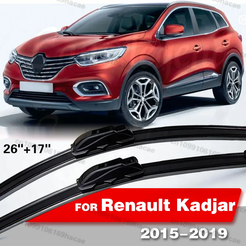 For Renault Kadjar 2015 - 2019 2016 2017 2018 Front Windshield Wiper Blades 2pcs Windscreen Window Accessories J Hook 26"+17"
For Renault Kadjar 2015 - 2019 2016 2017 2018 Front Windshield Wiper Blades 2pcs Windscreen Window Accessories J Hook 26"+17"