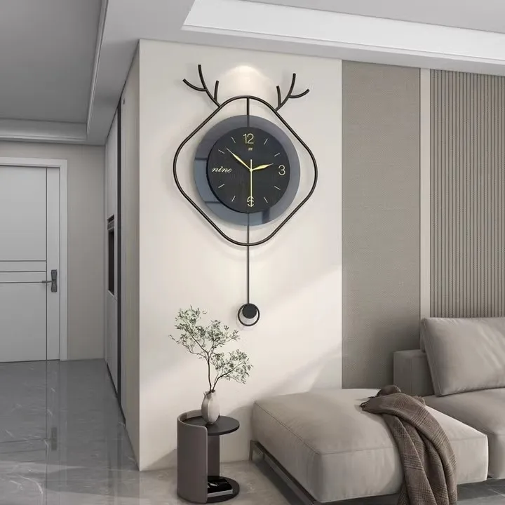 Modern simple atmosphere living room decoration wall clock restaurant fashion creative light luxury free perforated wall clock
Modern simple atmosphere living room decoration wall clock restaurant fashion creative light luxury free perforated wall clock