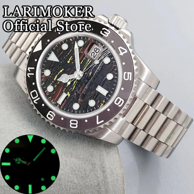 LARIMOKER 41 мм сапфировое стекло, нержавеющая сталь, серебряный корпус для часов с керамическим безелем, мужские автоматические механические часы для дайвинга NH35
LARIMOKER 41 мм сапфировое стекло, нержавеющая сталь, серебряный корпус для часов с керамическим безелем, мужские автоматические механические часы для дайвинга NH35