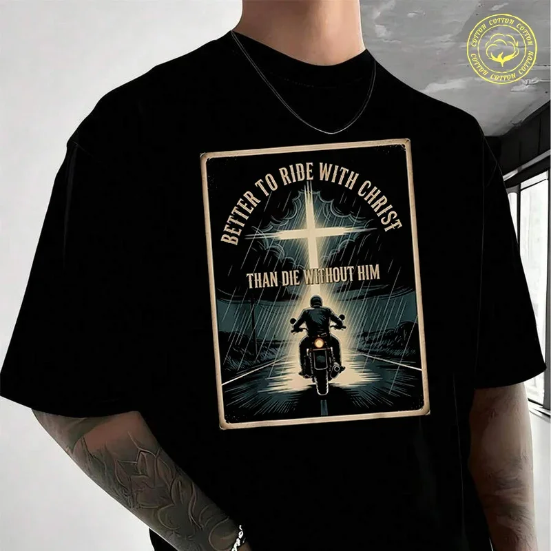 Ride With Cist Cool Cistian Motorcycle Men's Women Summer Cotton T-shirt Moto Short Sleeved Casual Basic TShirt Unisex Tops
Ride With Cist Cool Cistian Motorcycle Men's Women Summer Cotton T-shirt Moto Short Sleeved Casual Basic TShirt Unisex Tops