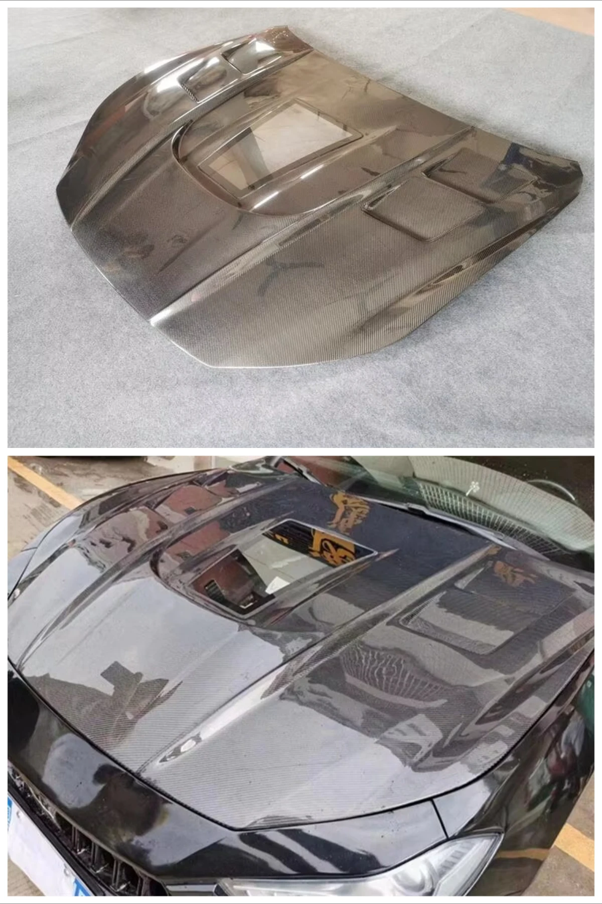M STYLE CARBON FIBER HOOD BONNET for MASERATI GHIBLI
M STYLE CARBON FIBER HOOD BONNET for MASERATI GHIBLI