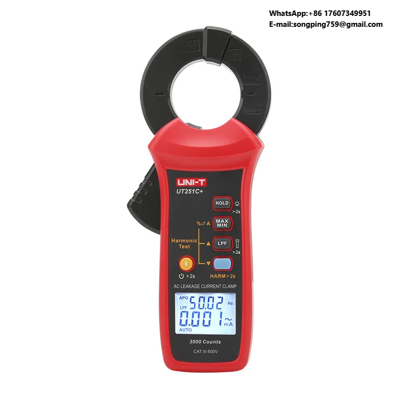 UNI-T UT251C+ AC Leakage Current Clamp Meter 60A for Motor Home Appliances Electrical Equipment
UNI-T UT251C+ AC Leakage Current Clamp Meter 60A for Motor Home Appliances Electrical Equipment