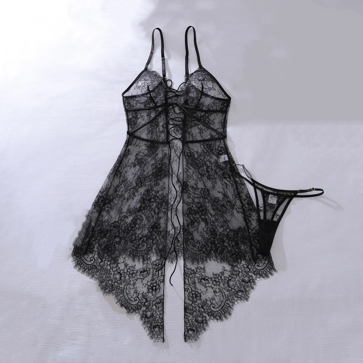 Fashion Eyelash Lace Bandage Exotic Dresses Women Ultra Thin Waist Irregular Hem Skirt Female See Through Slim Fit Sexy Jumpsuit
Fashion Eyelash Lace Bandage Exotic Dresses Women Ultra Thin Waist Irregular Hem Skirt Female See Through Slim Fit Sexy Jumpsuit