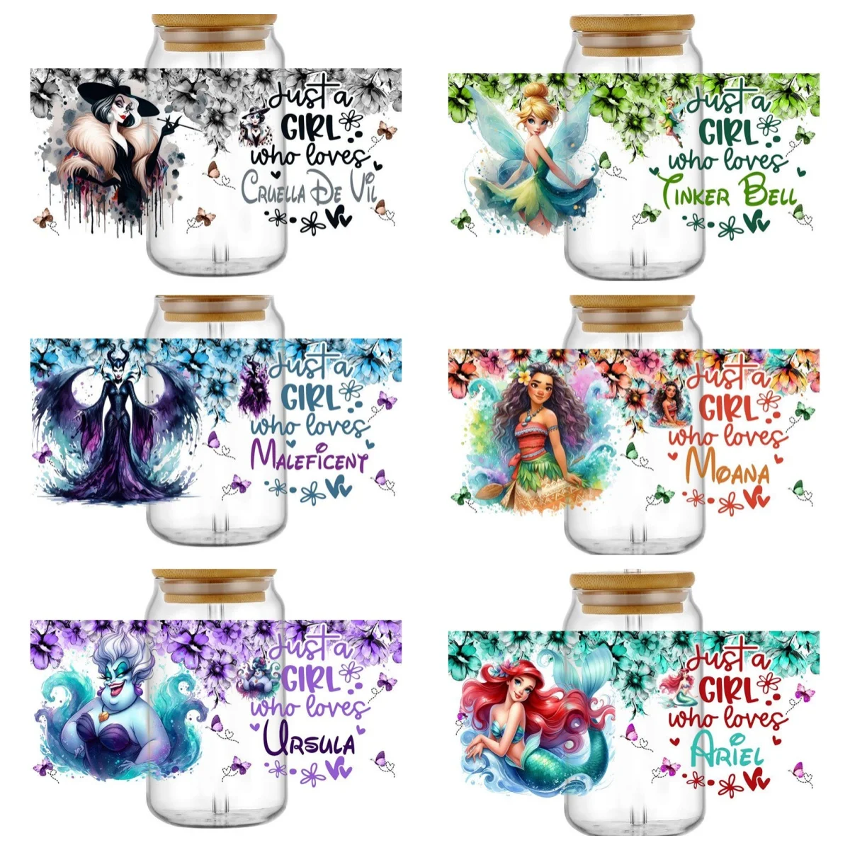 Cartoon Princess Villains UV DTF Cup Wrap DIY Mug Phone Transfer Sticker, Waterproof Decal for 16oz Libbey Glass Tumbler
Cartoon Princess Villains UV DTF Cup Wrap DIY Mug Phone Transfer Sticker, Waterproof Decal for 16oz Libbey Glass Tumbler