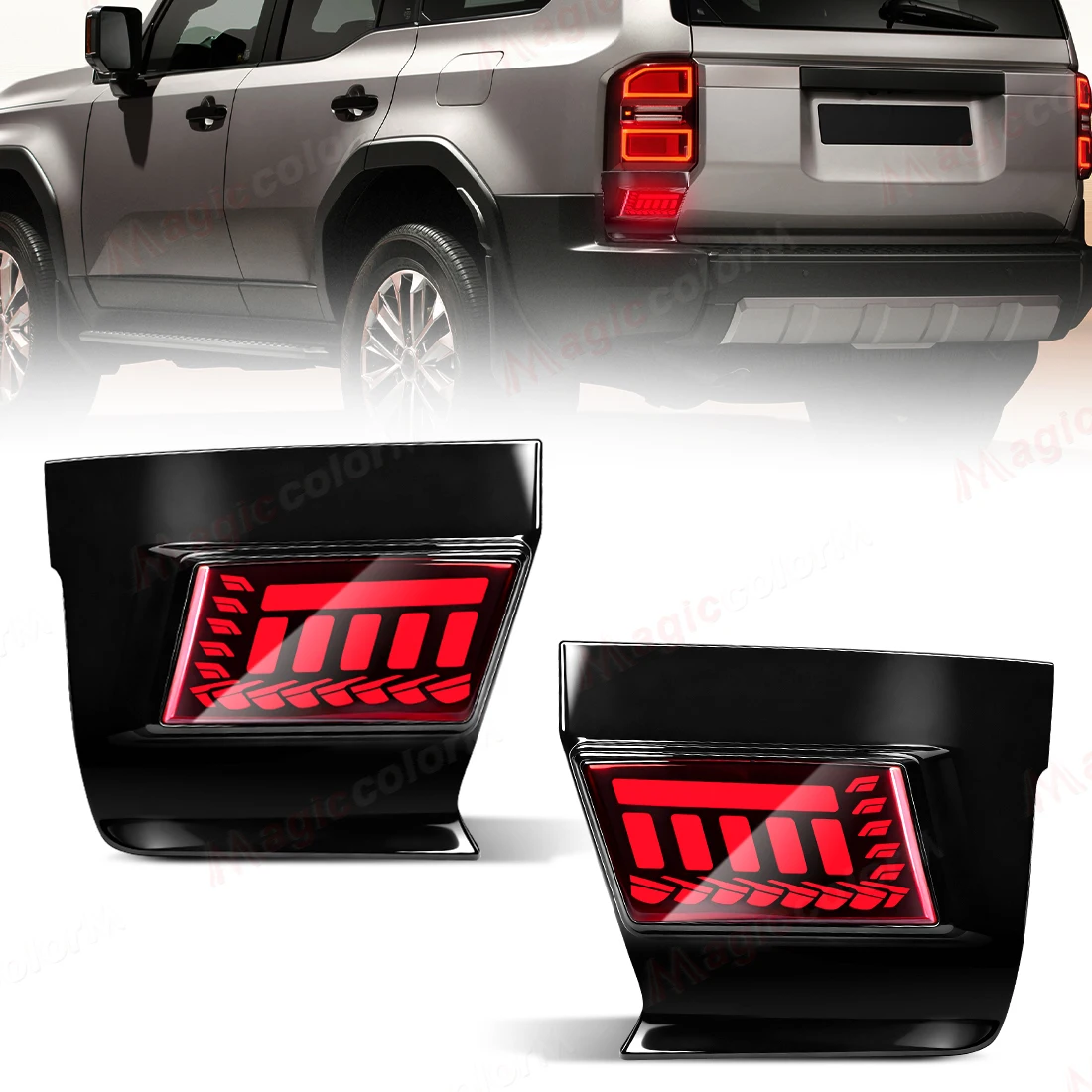 For Toyota Land Cruiser 250 Prado LC250 2024 2025 LED Rear Bumper Reflector Lights Brake Dynamic Turn Signal Lamps Error Free
For Toyota Land Cruiser 250 Prado LC250 2024 2025 LED Rear Bumper Reflector Lights Brake Dynamic Turn Signal Lamps Error Free