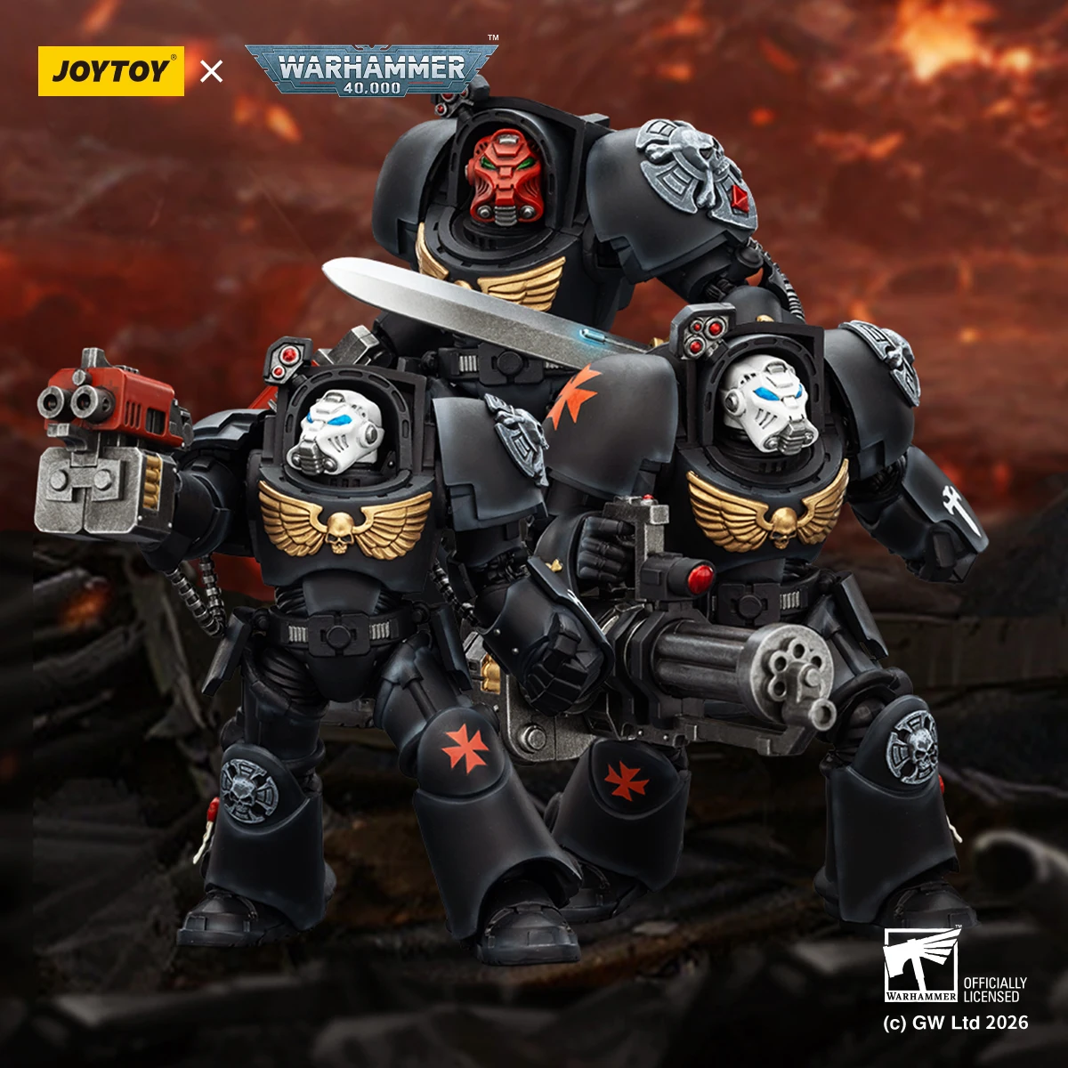JOYTOY Warhammer 40K 1/18 Black Templars Dark Angels Imperial Fists White Scars Salamanders Raven Guard 3PCS
JOYTOY Warhammer 40K 1/18 Black Templars Dark Angels Imperial Fists White Scars Salamanders Raven Guard 3PCS
