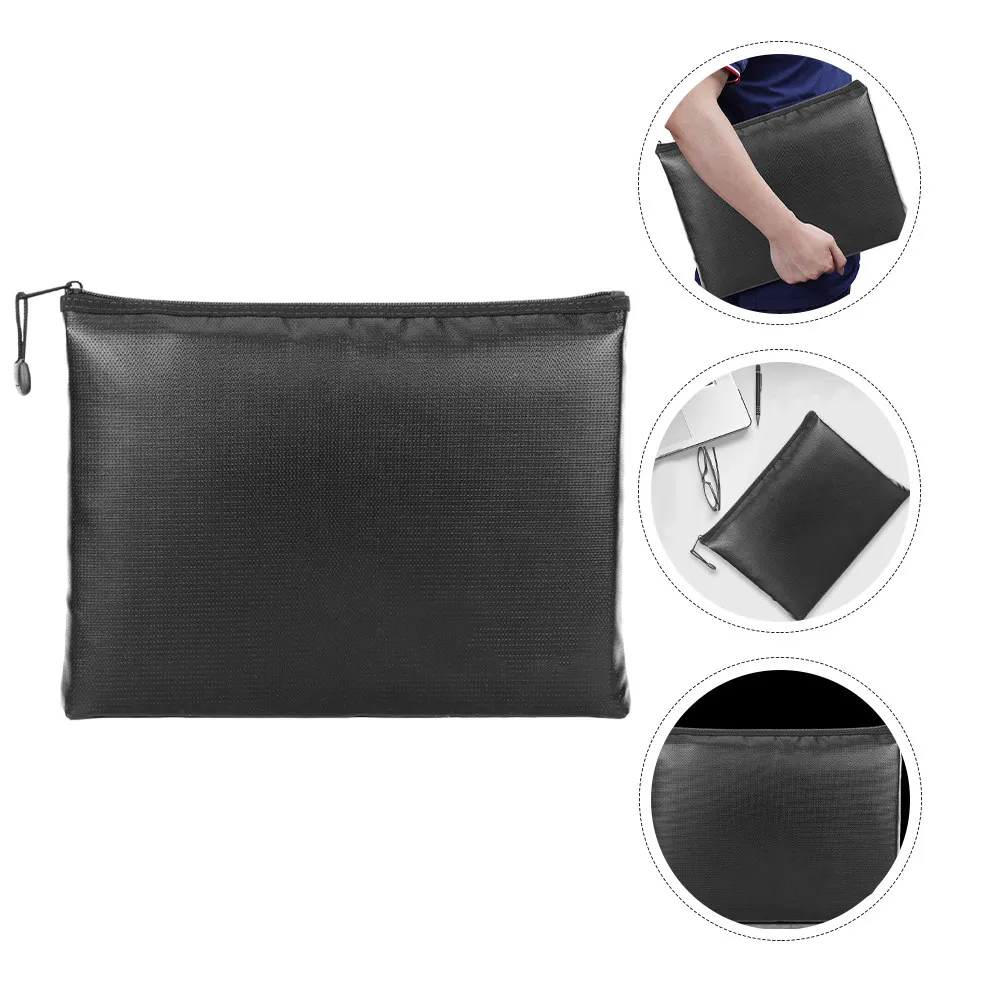 1Pcs Fireproof Waterproof Document Bag Fireproof Oxford Cloth Zipper File Bag Large Capacity Document Storage Organizer
1Pcs Fireproof Waterproof Document Bag Fireproof Oxford Cloth Zipper File Bag Large Capacity Document Storage Organizer