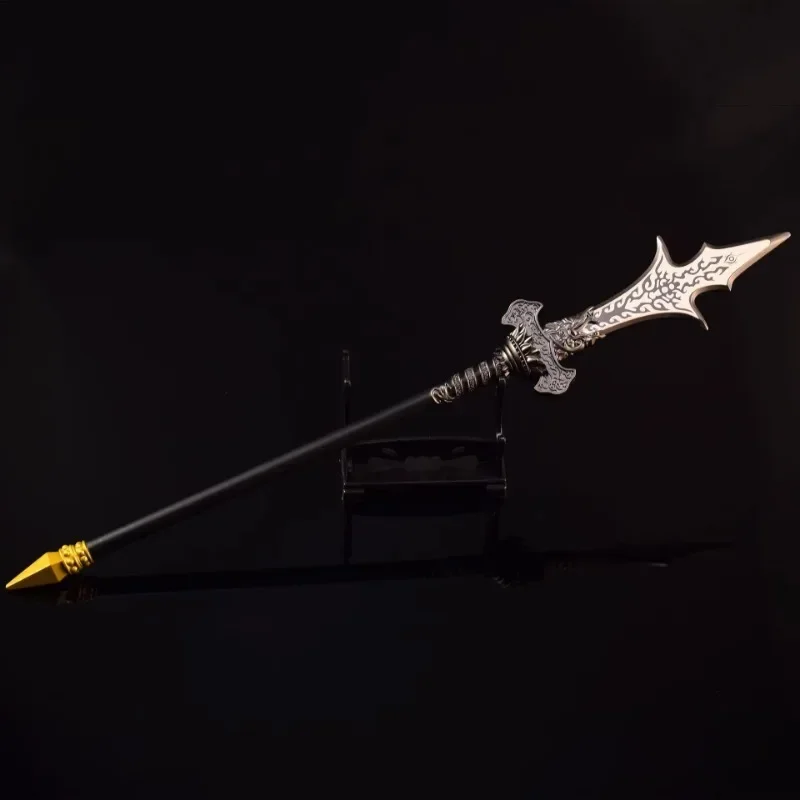 35cm Black Myth: WuKong Weapon Three Pointed Double Edged Blade Exquisite Metal Swords Desktop Ornaments Collection Dolls Crafts
35cm Black Myth: WuKong Weapon Three Pointed Double Edged Blade Exquisite Metal Swords Desktop Ornaments Collection Dolls Crafts