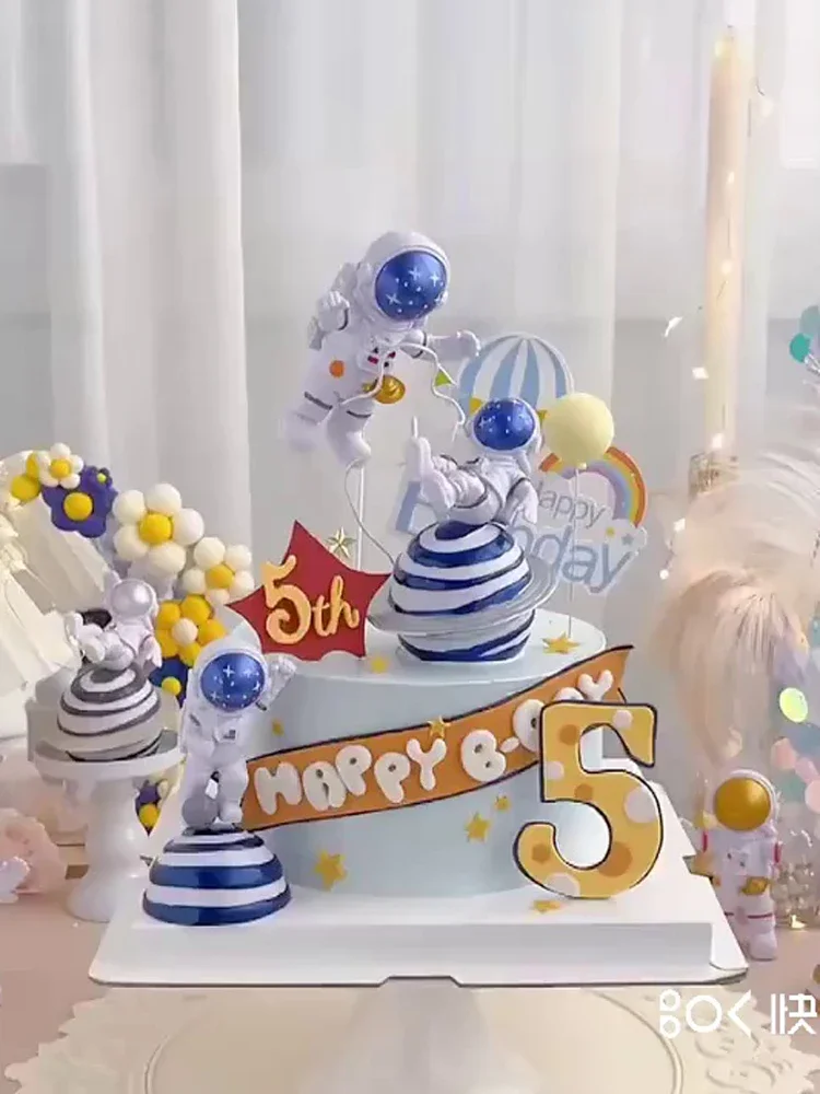 Astronaut Cake Topper Outer Space Birthday Decoration Boy Astronaut Cake Decoration Planet UFO Kids Tools Baby Shower Party
Astronaut Cake Topper Outer Space Birthday Decoration Boy Astronaut Cake Decoration Planet UFO Kids Tools Baby Shower Party