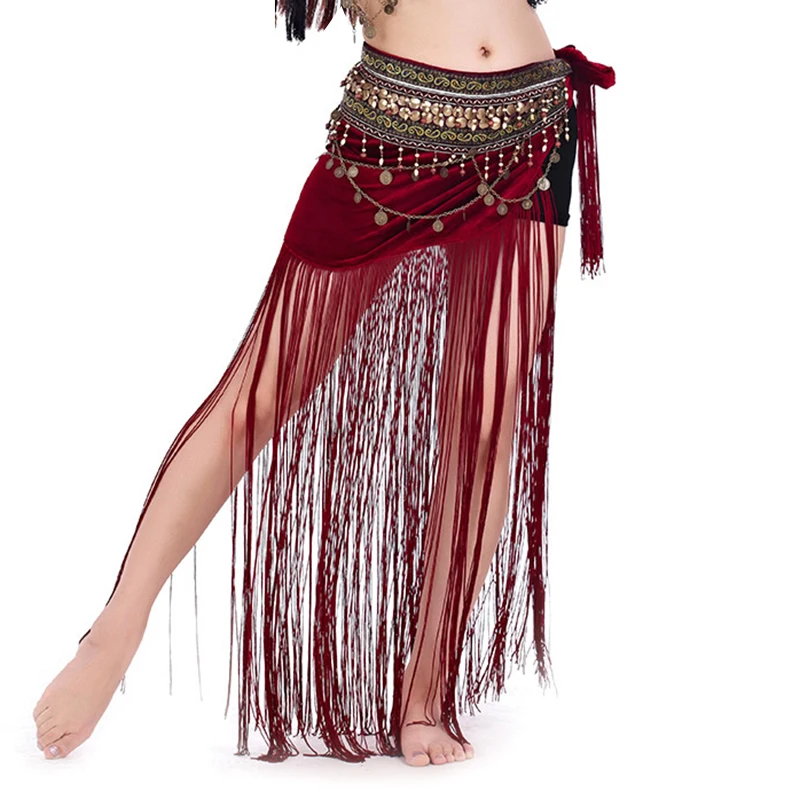 Tribal Belly Dance Clothes Gypsy Costume Accessories Long Fringe Cotton Wrap Hip Scarf with Beads
Tribal Belly Dance Clothes Gypsy Costume Accessories Long Fringe Cotton Wrap Hip Scarf with Beads