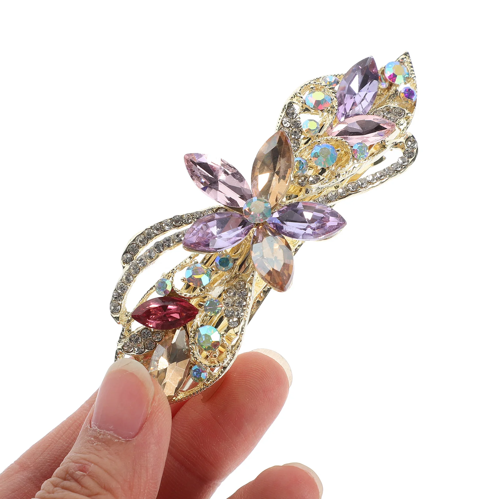 Flower Clip Rhinestone Barrette For Women Spring Hair Styling Accessories Bridal Wedding Party Metal Hair
Flower Clip Rhinestone Barrette For Women Spring Hair Styling Accessories Bridal Wedding Party Metal Hair