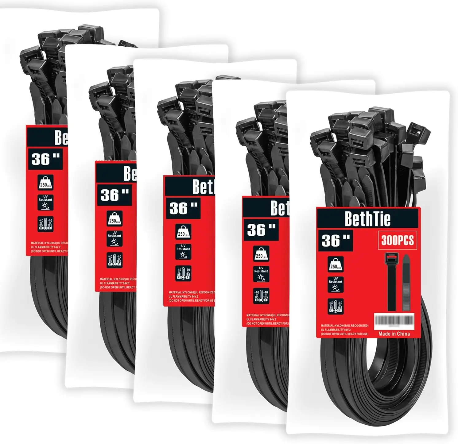 Black 36inch Zip Ties Heavy Duty 300 PCS, 250 LBS Ultra Strong Plastic Wire Ties, Large Cable Ties Extra Long Tie Wraps,
Black 36inch Zip Ties Heavy Duty 300 PCS, 250 LBS Ultra Strong Plastic Wire Ties, Large Cable Ties Extra Long Tie Wraps,