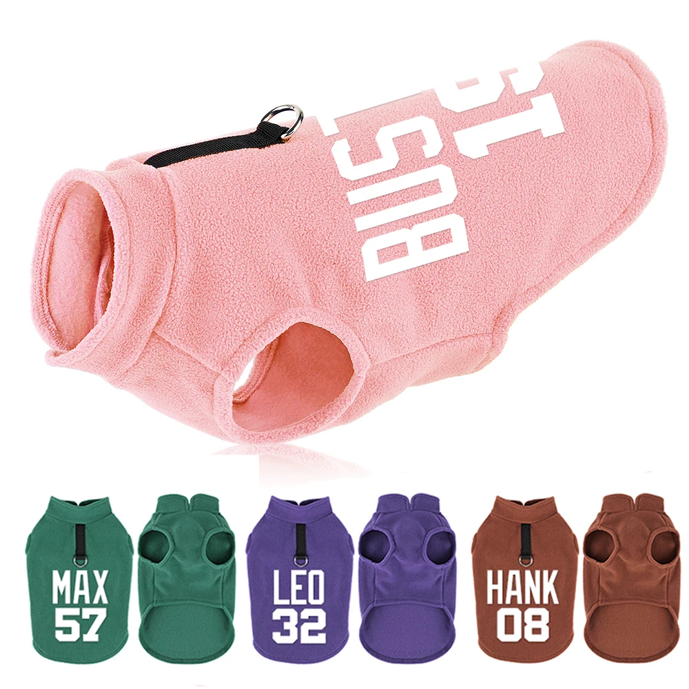 Personalized Dog Clothes Soft Fleece Dog Vest Warm Winter Pet Clothing Free Print Name Number for Small Medium Dogs Cats Pug
Personalized Dog Clothes Soft Fleece Dog Vest Warm Winter Pet Clothing Free Print Name Number for Small Medium Dogs Cats Pug