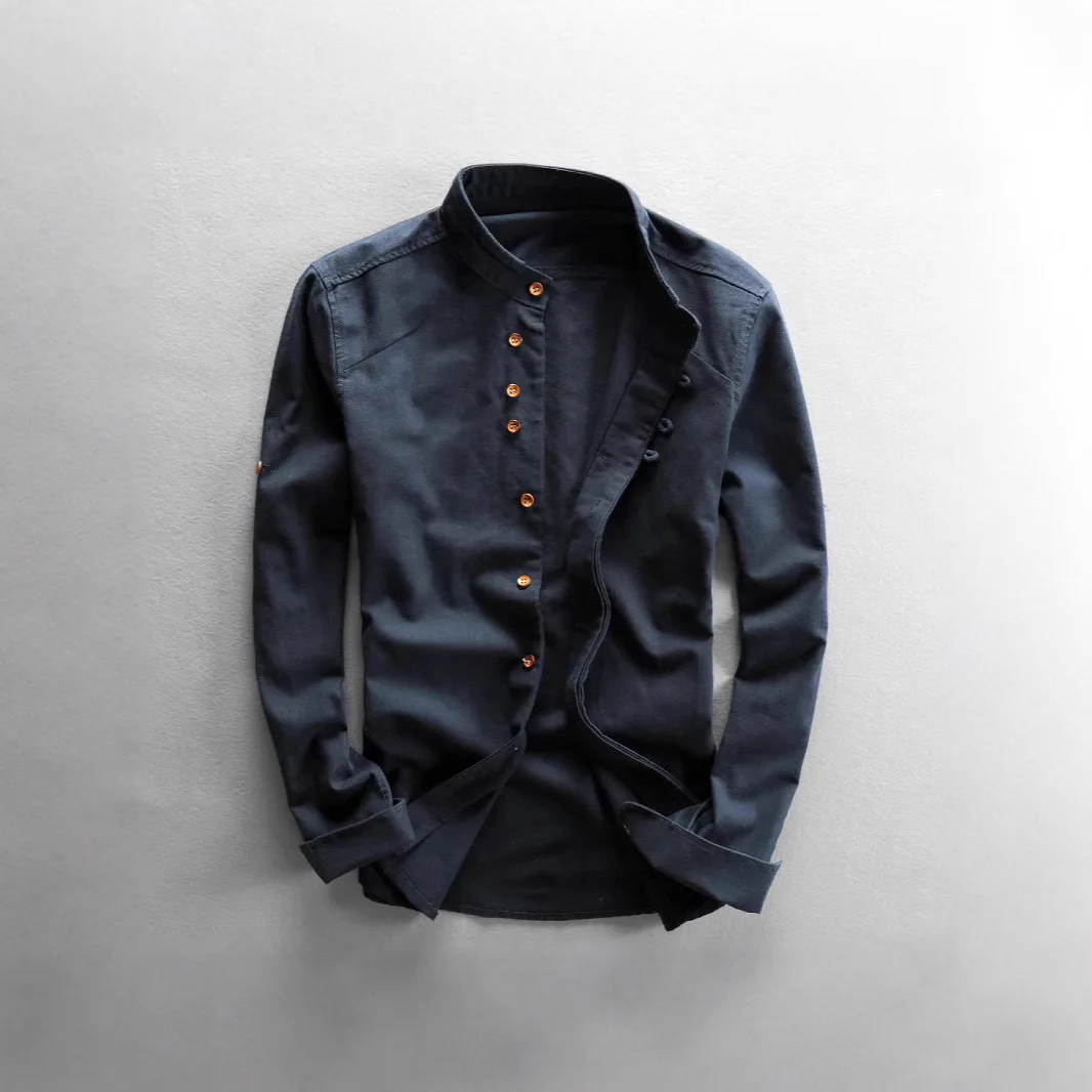 Wedding Men's Formal Long Sleeve Shirt Party Wear Slim Fit Casual Linen Fabric Plain Color Stand Collar Open Cardigan
Wedding Men's Formal Long Sleeve Shirt Party Wear Slim Fit Casual Linen Fabric Plain Color Stand Collar Open Cardigan