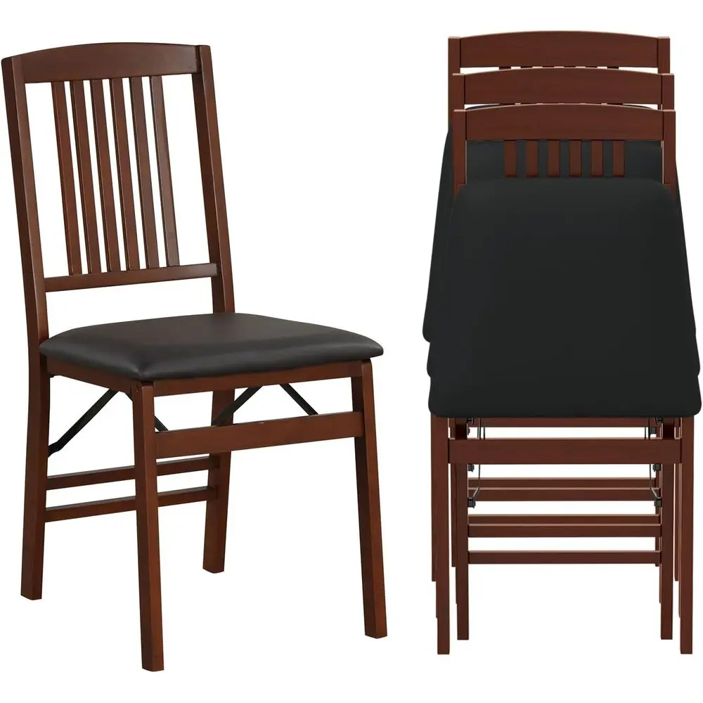 Set of 4 Wooden Padded Seat Dining Chairs, Solid Wood, 400 lbs Capacity, Vintage Style, Suitable for Dining & Living Rooms
Set of 4 Wooden Padded Seat Dining Chairs, Solid Wood, 400 lbs Capacity, Vintage Style, Suitable for Dining & Living Rooms