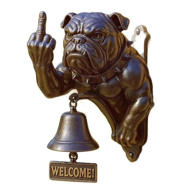 Funny Bulldog Doorbell, Modern Art Resin Pendant
Funny Bulldog Doorbell, Modern Art Resin Pendant