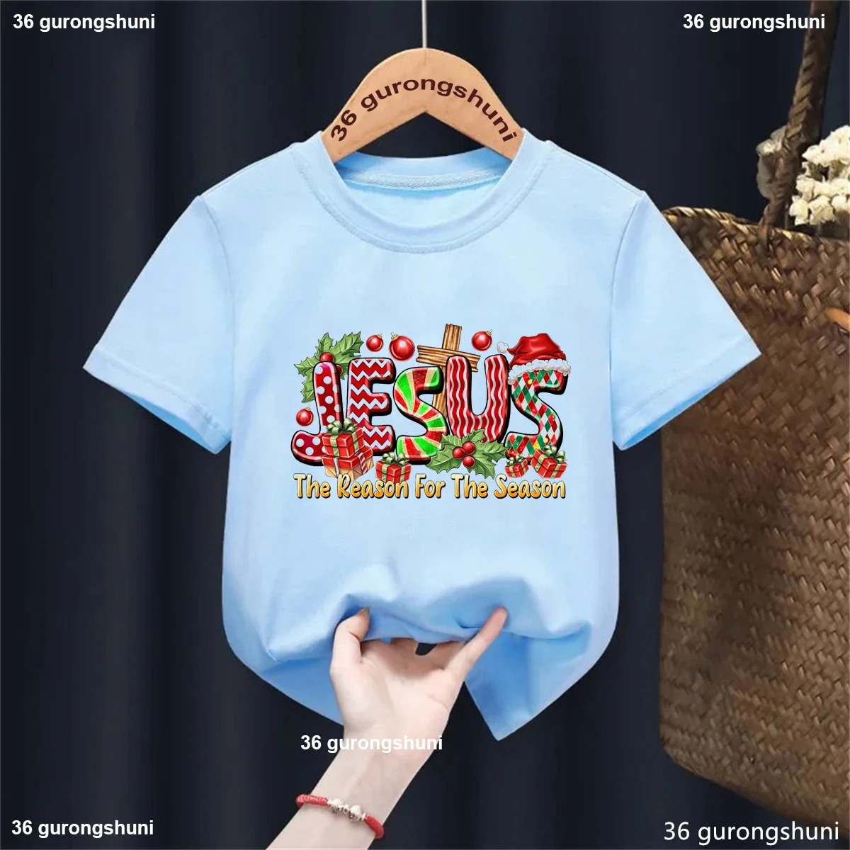 2024 Hot Sale Kawaii Xmas Gift Kids Clothes Jesus The Reasom For The Season Graphic Printed T Shirt Girls/Boys Solid T-Shirt
2024 Hot Sale Kawaii Xmas Gift Kids Clothes Jesus The Reasom For The Season Graphic Printed T Shirt Girls/Boys Solid T-Shirt