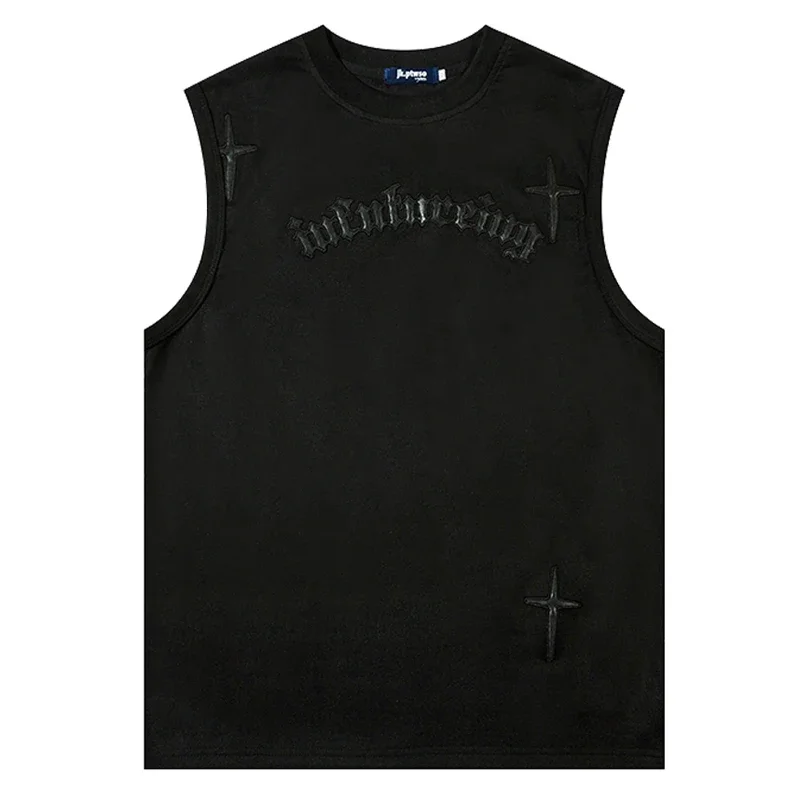 Vest Flannel Letter Embroidered Sports Top Men's and Women's Same Street Loose Fashion Casual Summer Sleeveless American Style
Vest Flannel Letter Embroidered Sports Top Men's and Women's Same Street Loose Fashion Casual Summer Sleeveless American Style
