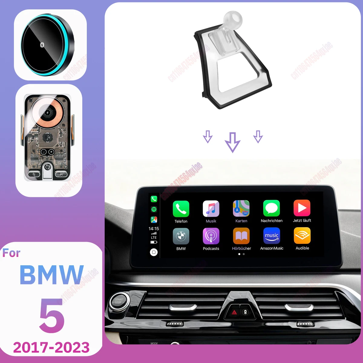 For BMW 5 Series G30 2017-2023 Magnetic Wireless Car Charger Air Vent Phone Holder Stand Fast Charging Cellphone Bracket
For BMW 5 Series G30 2017-2023 Magnetic Wireless Car Charger Air Vent Phone Holder Stand Fast Charging Cellphone Bracket