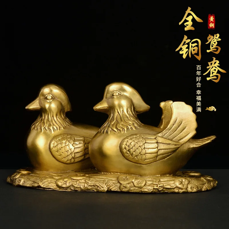 Pure Copper Mandarin Duck Water Play Ornament Wedding Celebration Gift for Couples' Harmony and Longevity Bedroom Decoration for
Pure Copper Mandarin Duck Water Play Ornament Wedding Celebration Gift for Couples' Harmony and Longevity Bedroom Decoration for