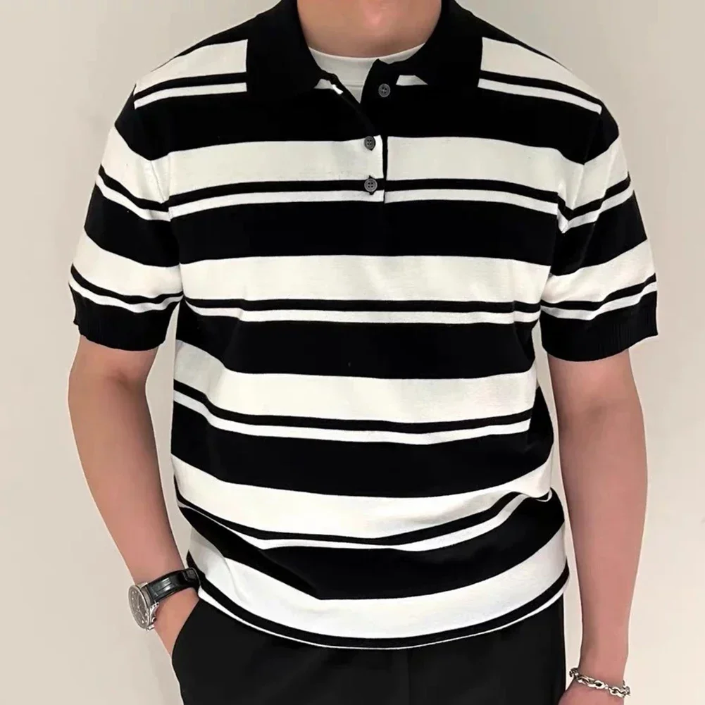 Casual Outings Men's Summer T-Shirt Casual Short Sleeve Top Lapel Neckline Loose Fit Design Men's Fashion Style
Casual Outings Men's Summer T-Shirt Casual Short Sleeve Top Lapel Neckline Loose Fit Design Men's Fashion Style