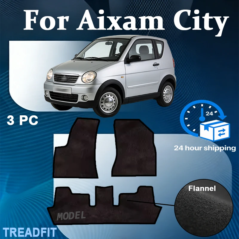Nylon velour car mats for Aixam City microcar (2015-) -black
Nylon velour car mats for Aixam City microcar (2015-) -black