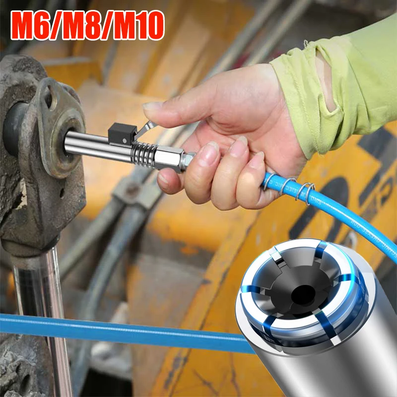 High Pressure Grease Nozzle Clamp Type Manual Electric Oil Injections Nozzle Refill Head Accessories for M6 M8 M10 M12 M14
High Pressure Grease Nozzle Clamp Type Manual Electric Oil Injections Nozzle Refill Head Accessories for M6 M8 M10 M12 M14
