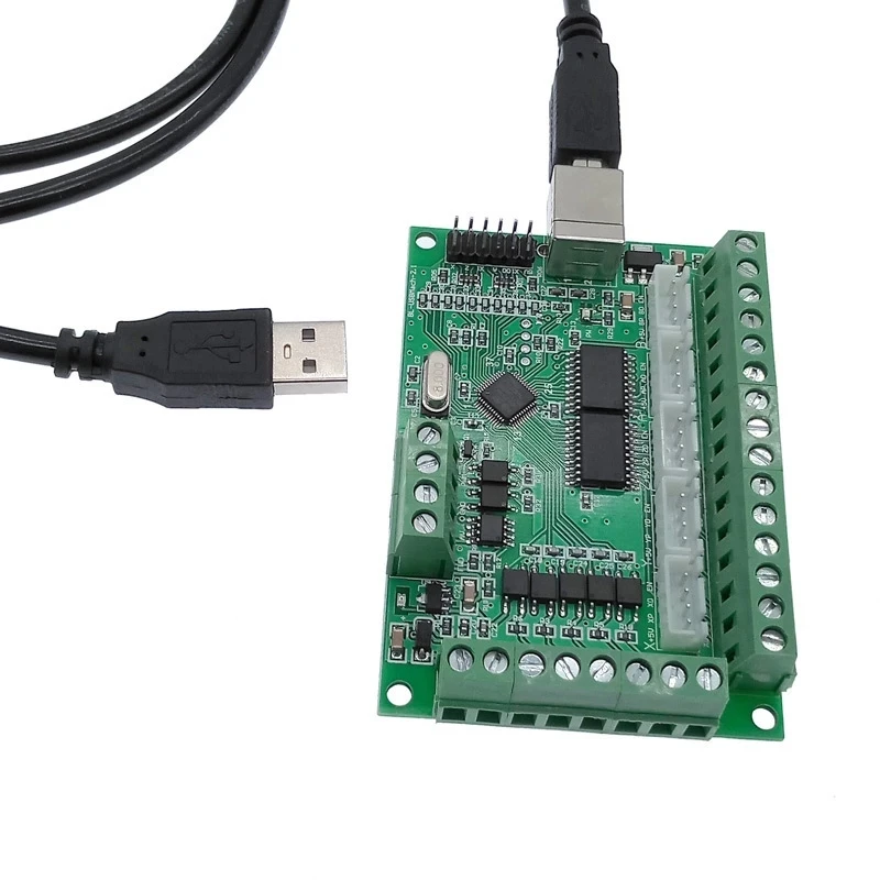 5 Axis Mach3 Motor Control Board Interface Breakout Board USB Motion Controller for CNC Router Cutting Milling Stepper Servo
5 Axis Mach3 Motor Control Board Interface Breakout Board USB Motion Controller for CNC Router Cutting Milling Stepper Servo