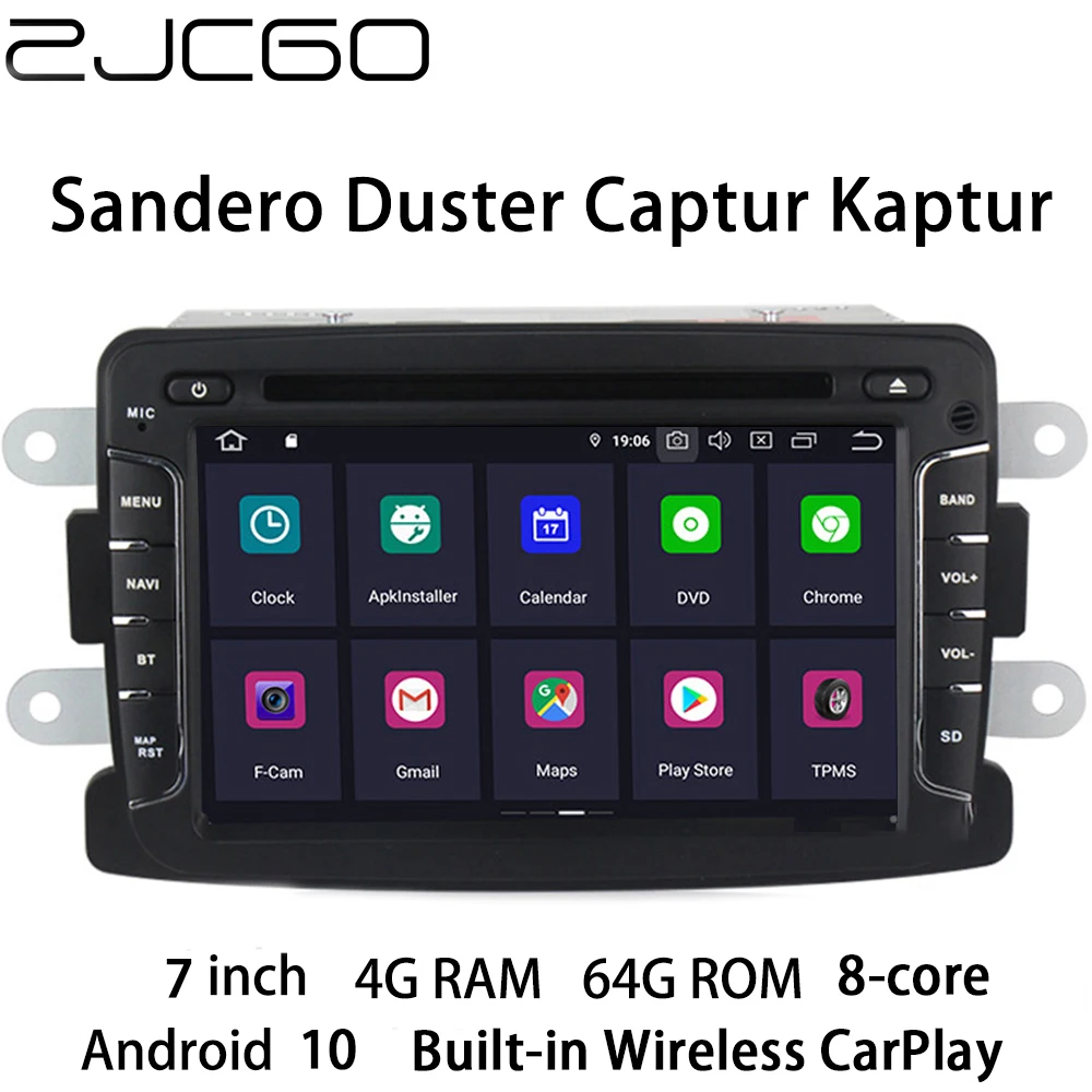 ZJCGO Car Multimedia Player Stereo GPS DVD Radio Navigation Android 10 Screen for Renault Dacia Sandero Duster Captur Kaptur
ZJCGO Car Multimedia Player Stereo GPS DVD Radio Navigation Android 10 Screen for Renault Dacia Sandero Duster Captur Kaptur