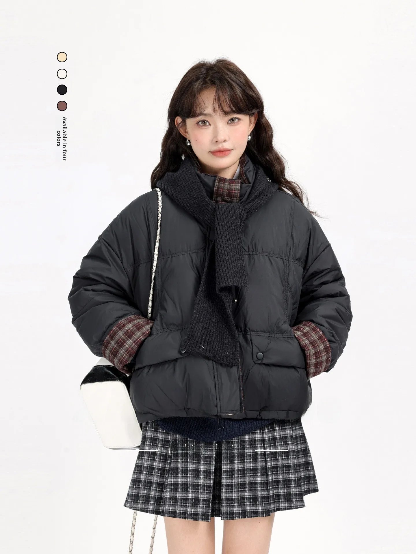 Retro Plaid ort Puffer Jaet Women's Winter Thiened Bread Sle Korean Version Knitted Hat Outerwear Warm Regular Fit
Retro Plaid ort Puffer Jaet Women's Winter Thiened Bread Sle Korean Version Knitted Hat Outerwear Warm Regular Fit