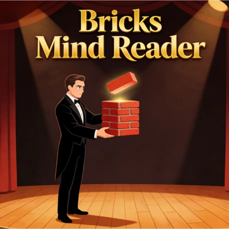 Mind Reader Bricks Magic Trick – Mentalism Illusions Gimmicks Close Up Props Magia Party Games Funny Kids Magie Show Bar
Mind Reader Bricks Magic Trick – Mentalism Illusions Gimmicks Close Up Props Magia Party Games Funny Kids Magie Show Bar