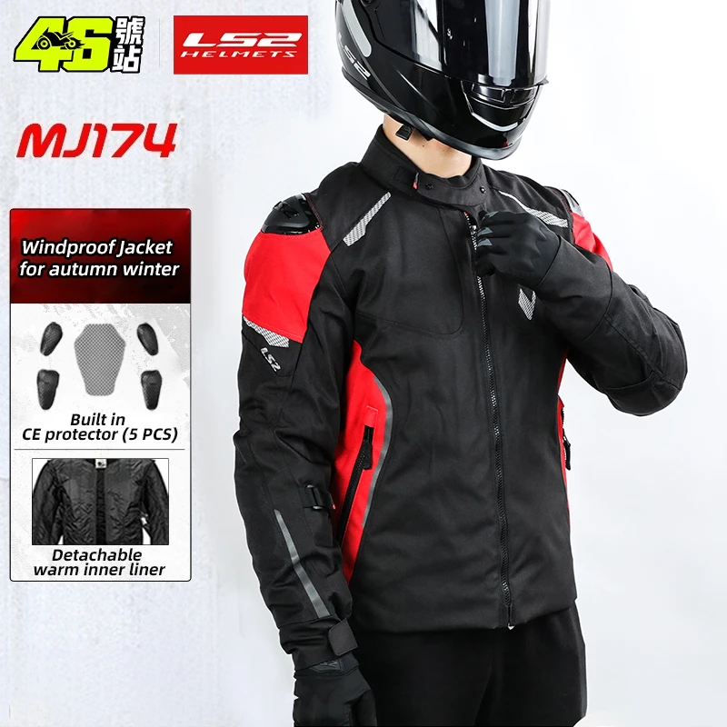 LS2 MJ174 Мотоциклетная куртка CE Защитная одежда для верховой езды для мужчин Мотоциклы Водонепроницаемая устойчивая к падению
LS2 MJ174 Мотоциклетная куртка CE Защитная одежда для верховой езды для мужчин Мотоциклы Водонепроницаемая устойчивая к падению