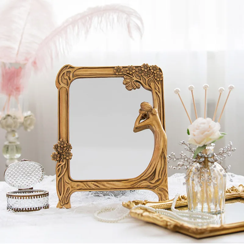 Mutihome French Court Style Retro Maid Makeup Mirror Dressing Table Mirror Desktop Display Mirror Home Decor Items Makeup Mirror
Mutihome French Court Style Retro Maid Makeup Mirror Dressing Table Mirror Desktop Display Mirror Home Decor Items Makeup Mirror
