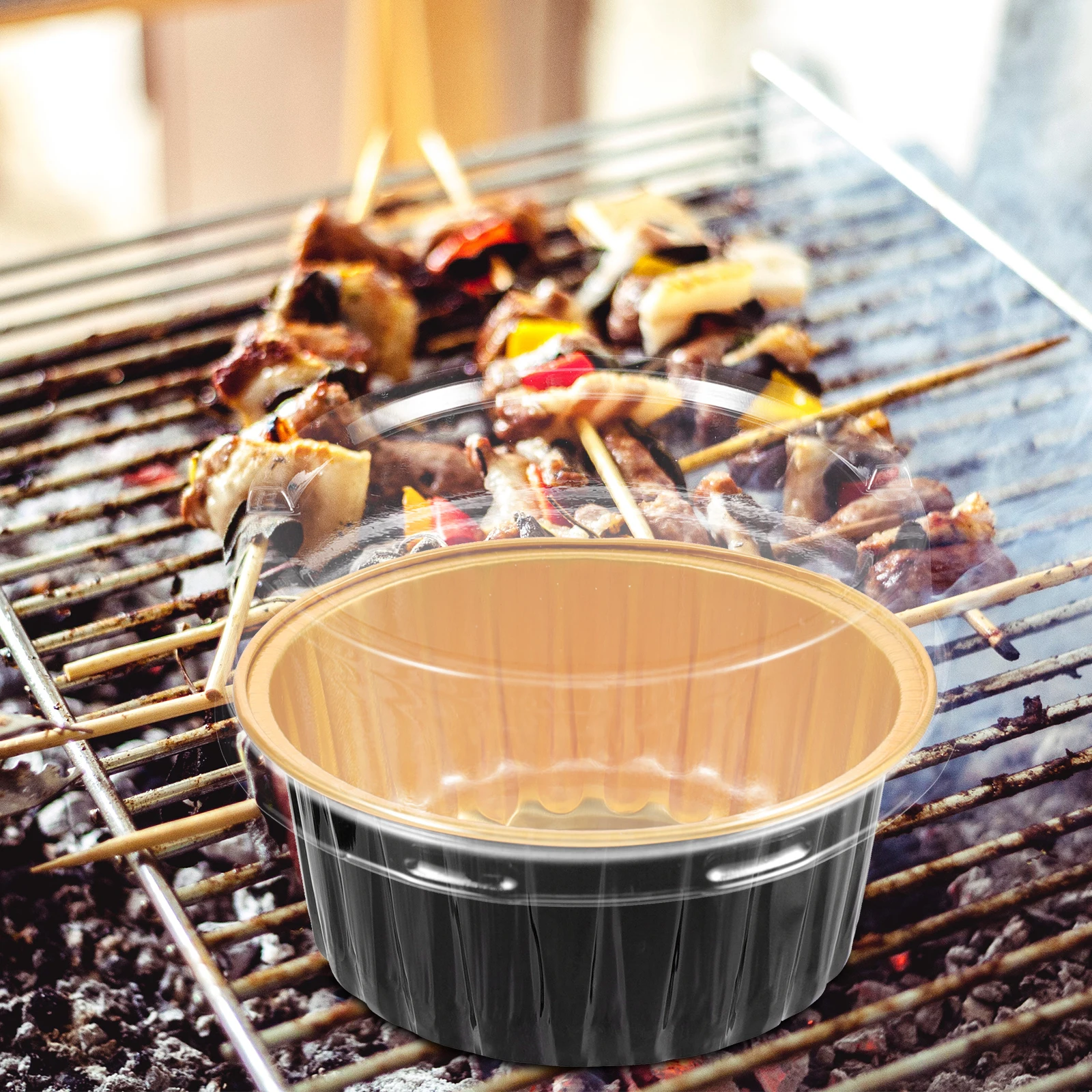 25 Sets Disposable Baking Cups Aluminum Foil Kitchen Muffin Boxes Food Containers BBQ Wedding Picnic Temperature Resistance
25 Sets Disposable Baking Cups Aluminum Foil Kitchen Muffin Boxes Food Containers BBQ Wedding Picnic Temperature Resistance