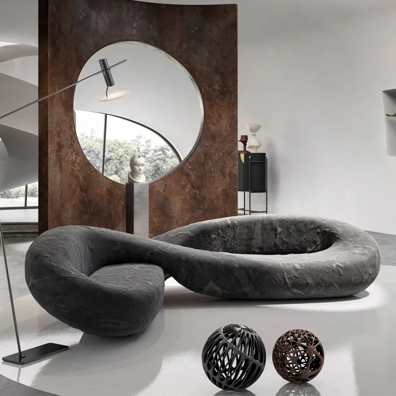 Fabric sofa living room arc luxury Italian minimalist creative personality high-end designer
Fabric sofa living room arc luxury Italian minimalist creative personality high-end designer