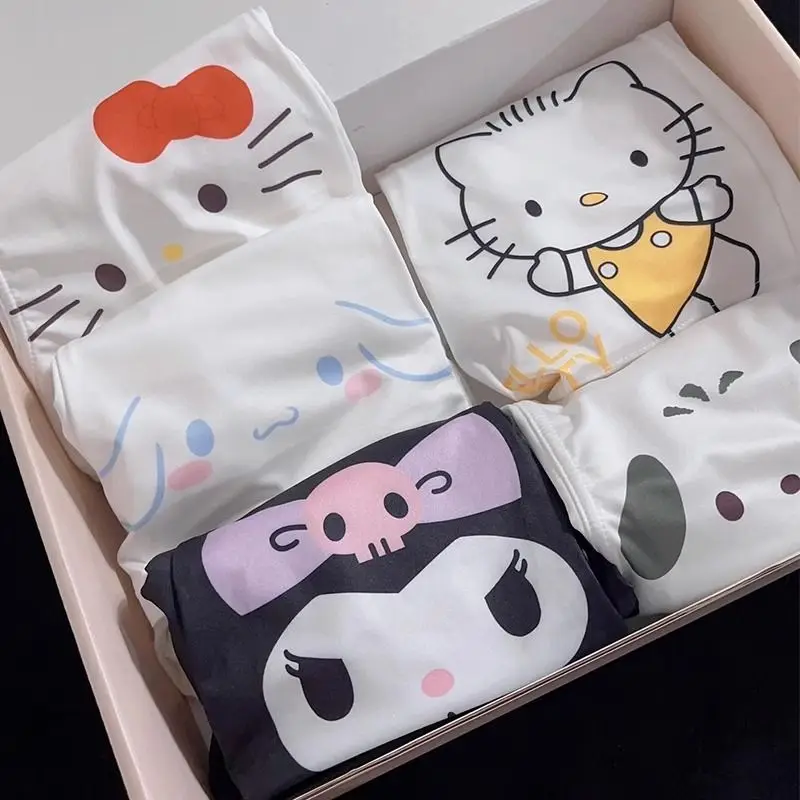 Мужские трусы-боксеры Sanrio Hello Kitty Kuromi Pochacco Cinnamoroll, милые трусы с героями мультфильмов, удобное дышащее нижнее белье, подарок
Мужские трусы-боксеры Sanrio Hello Kitty Kuromi Pochacco Cinnamoroll, милые трусы с героями мультфильмов, удобное дышащее нижнее белье, подарок