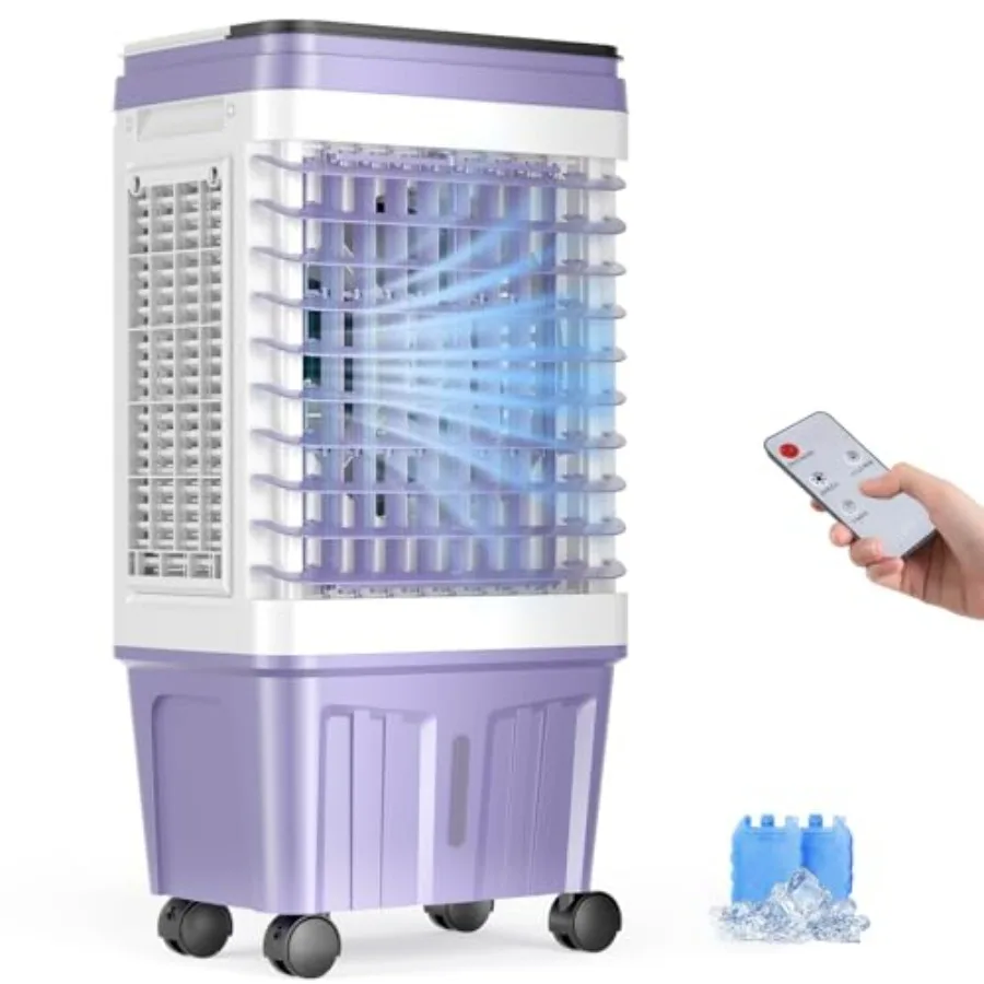 Swamp Cooler for home kitchen bedroom use, plastic body, gray color, 2500 CFM cooling capacity with 6.87 Gal water tank, 3 spee
Swamp Cooler for home kitchen bedroom use, plastic body, gray color, 2500 CFM cooling capacity with 6.87 Gal water tank, 3 spee