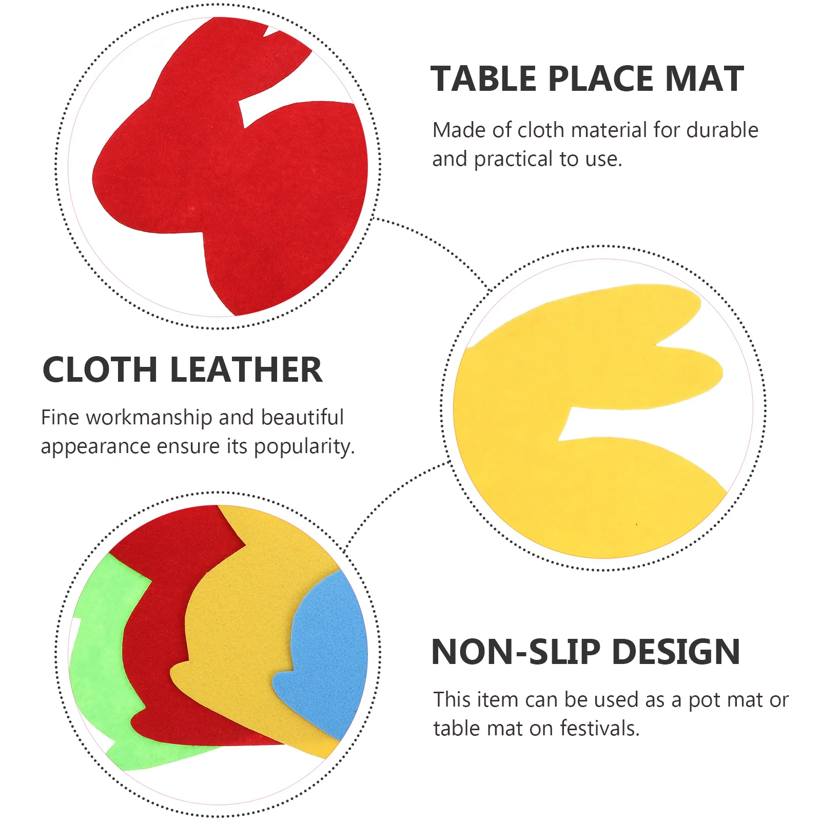 4Pcs Easter Bunny Heat Proof Placemats Non Slip Protective Table Mats for Dining Room Kitchen Party Decor Household Supplies
4Pcs Easter Bunny Heat Proof Placemats Non Slip Protective Table Mats for Dining Room Kitchen Party Decor Household Supplies