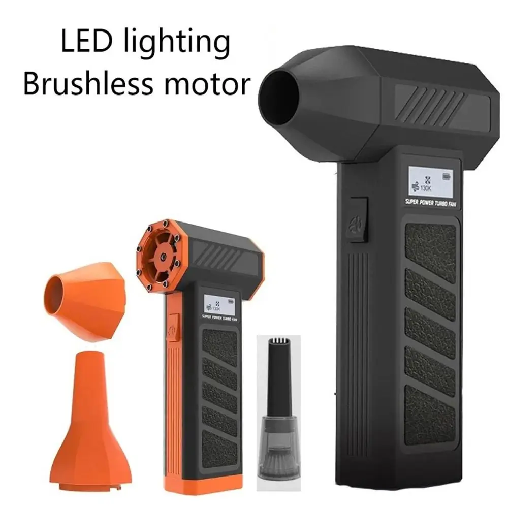 130000RPM Mini Violent Turbo Fan Four Wind Speeds Brushless Motor Electric Air Duster Power Display LED Lighting Vacuum Cleaner
130000RPM Mini Violent Turbo Fan Four Wind Speeds Brushless Motor Electric Air Duster Power Display LED Lighting Vacuum Cleaner