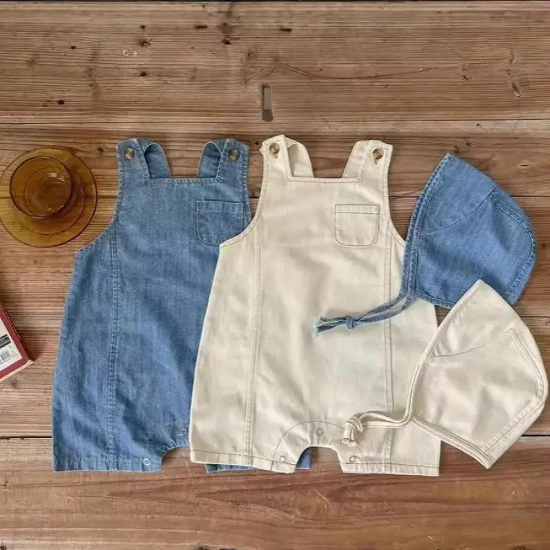 2026 Summer New Baby Denim Overalls Solid Infant Girl Strap Romper + Hat Boys Fashion Casual Denim Jumpsuit Toddler Clothes
2026 Summer New Baby Denim Overalls Solid Infant Girl Strap Romper + Hat Boys Fashion Casual Denim Jumpsuit Toddler Clothes