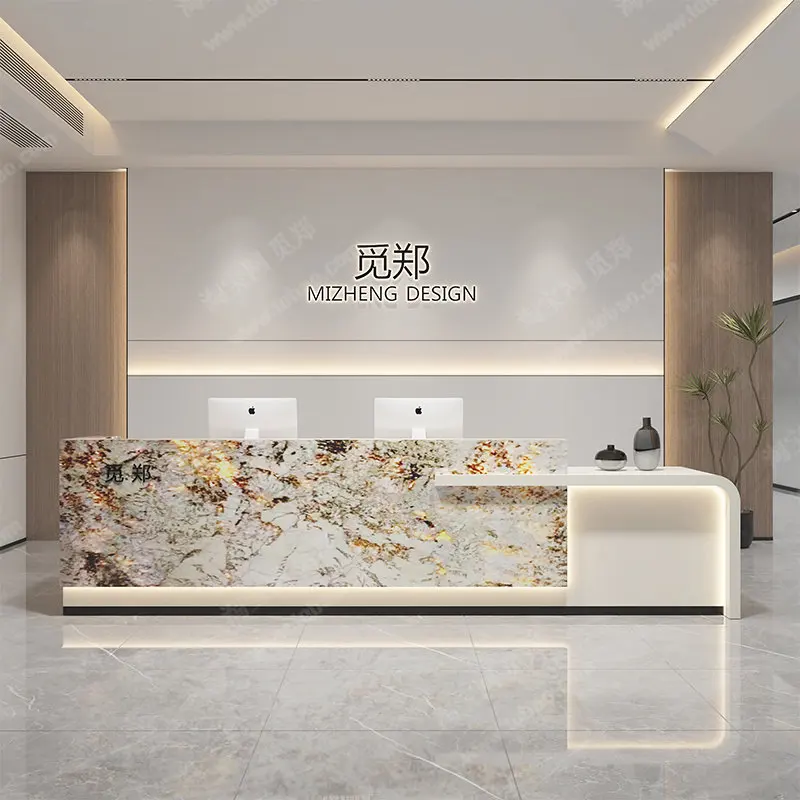 Customized Classic Desk Table Simple Modern Creative Aesthetic Reception Desk Premium Style Schreibtisch Office Furniture
Customized Classic Desk Table Simple Modern Creative Aesthetic Reception Desk Premium Style Schreibtisch Office Furniture