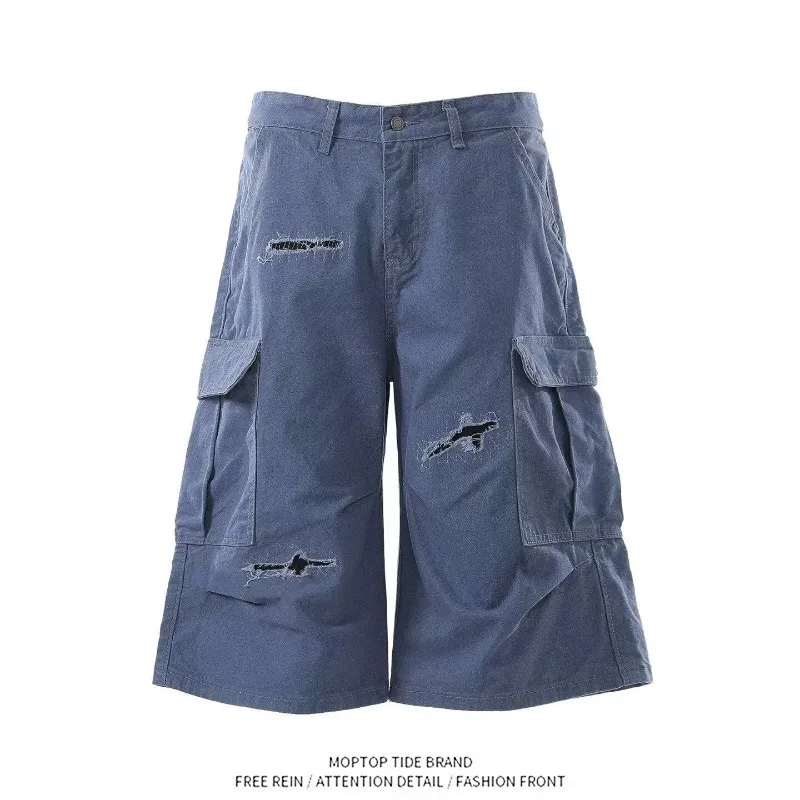 American Style Heavyweight Blue Washed Patchwork Workwear Pants Loose Wide Leg Baggy Multi Pocket Long Trousers for Men And W...
American Style Heavyweight Blue Washed Patchwork Workwear Pants Loose Wide Leg Baggy Multi Pocket Long Trousers for Men And W...