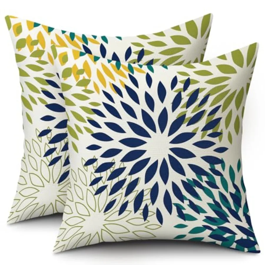Outdoor Pillow Covers Set of 2, Waterproof Throw Pillow Cover 18x18 Inch, Elegant Pillowcase for Patio Funiture Garden Couch
Outdoor Pillow Covers Set of 2, Waterproof Throw Pillow Cover 18x18 Inch, Elegant Pillowcase for Patio Funiture Garden Couch