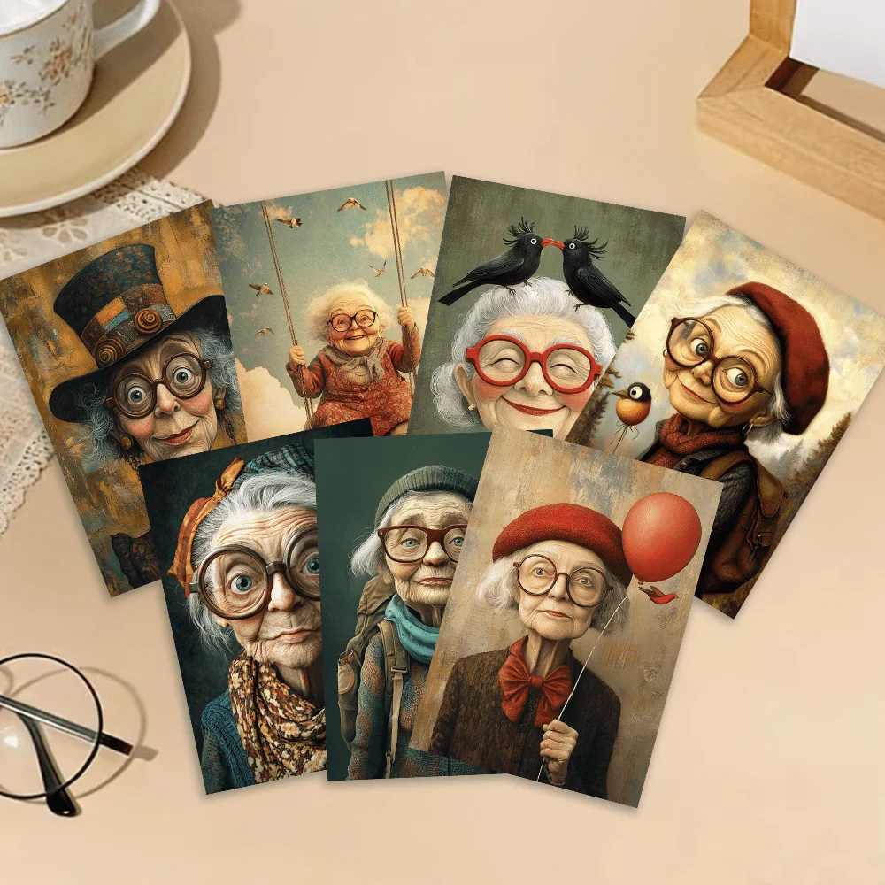 32pcs, vintage cute elderly, postcards, decoration/greeting cards/postcards, high-precision printing, collectible and mailable
32pcs, vintage cute elderly, postcards, decoration/greeting cards/postcards, high-precision printing, collectible and mailable